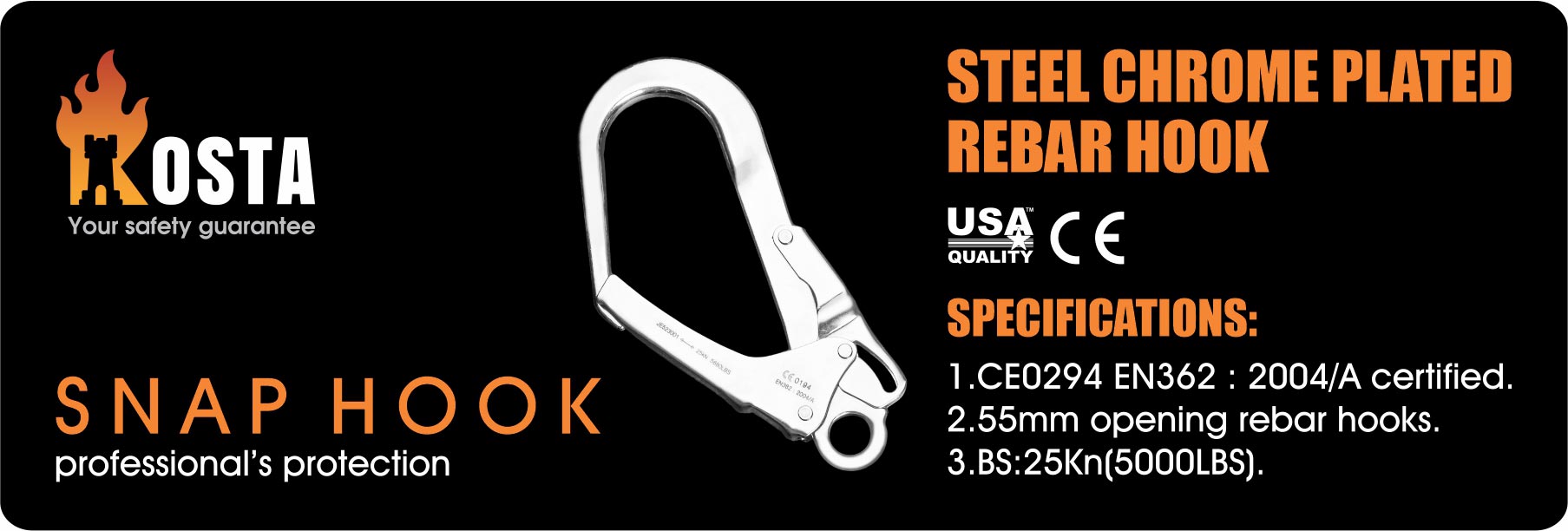 اسنپ هوک یا کارابین کوهنوردی کاستا