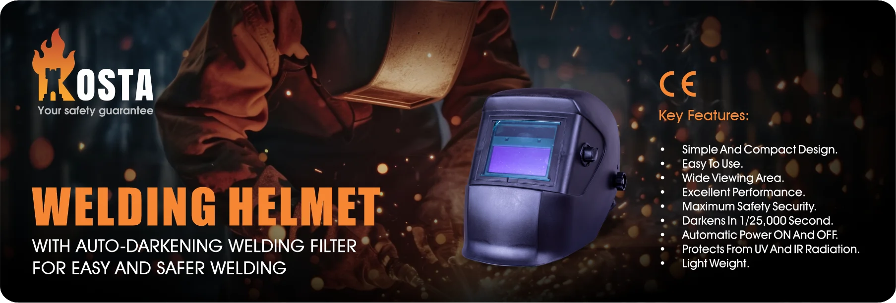 قیمت خرید شیلد ماسک محافظ صورت جوشکاری کاستا